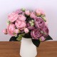 30cm Rose Pink Silk Bouquet Peony Artificial Flowers 5 Big Heads 4 Small Bud Bride Wedding Home Decoration Fake Flowers Faux 30cm Rose Pink Silk Bouquet Peony Artificial Flowers 5 Big Heads 4 Small Bud Bride Wedding Home Decoration Fake Flowers Faux