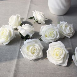 big rose head large roses heads silk flower head artificial flowers 5pcs DIY home wedding craft supplies decoration accessories
