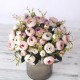 European Vintage Artificial Silk Tea Rose Flowers 6 head 4 Small bud Bouquet Wedding Home Retro Fake Flower Party DIY Decoration European Vintage Artificial Silk Tea Rose Flowers 6 head 4 Small bud Bouquet Wedding Home Retro Fake Flower Party DIY Decoration