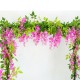 Wisteria Artificial Flowers Vine Garland Wedding Arch Decor Backdrop Fake Plants Foliage Rattan Trailing Faux Flowers Ivy Wall Wisteria Artificial Flowers Vine Garland Wedding Arch Decor Backdrop Fake Plants Foliage Rattan Trailing Faux Flowers Ivy Wall
