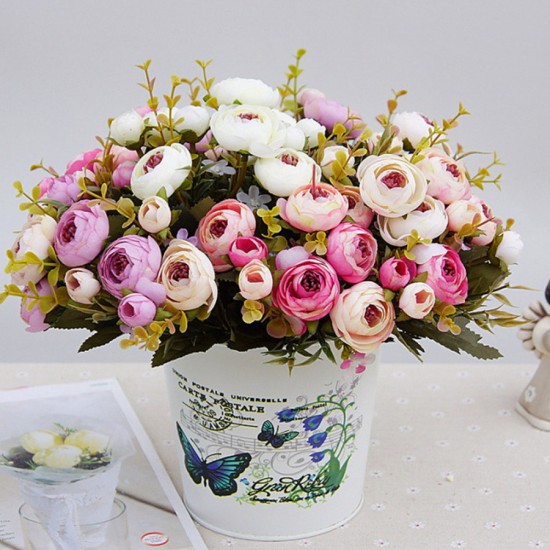 white silk tea roses artificial flowers bride small bouquet for wedding home decoration high quality fake flowers roses bouquet white silk tea roses artificial flowers bride small bouquet for wedding home decoration high quality fake flowers roses bouquet