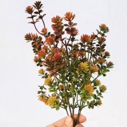 Artificial Plastic Succulent Plant Fake Leaves DIY Autumn Decoration Wreath Accessories Artificial Eucalyptus Home Wedding Decor