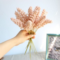 6pcs/lots artificial foam mini berry vanilla spike artificial cereals plant artificial flowers bouquet for home wedding decor